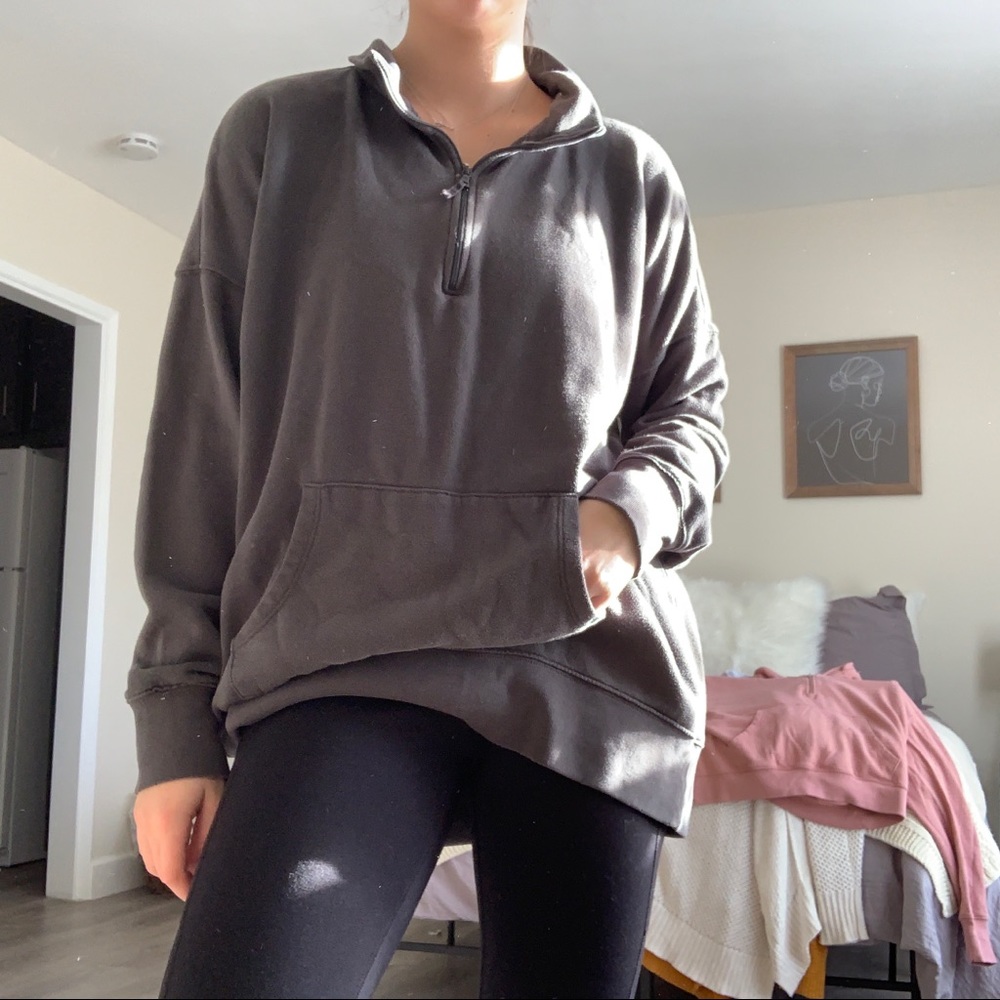 Aerie oversized quarter zip